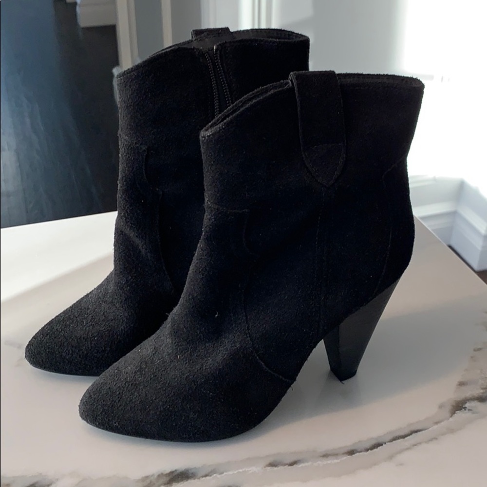 Steve Madden Black Heeled Booties